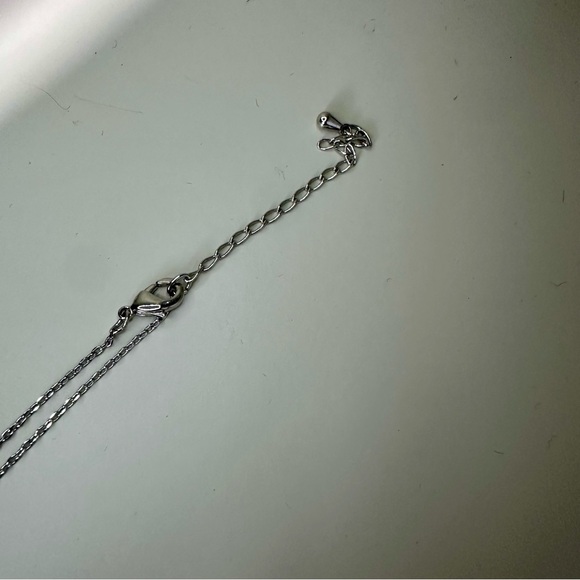 Honey Bee Silver-Tone Cubic Zirconia Pendant w 16” Chain Necklace - Picture 4 of 7